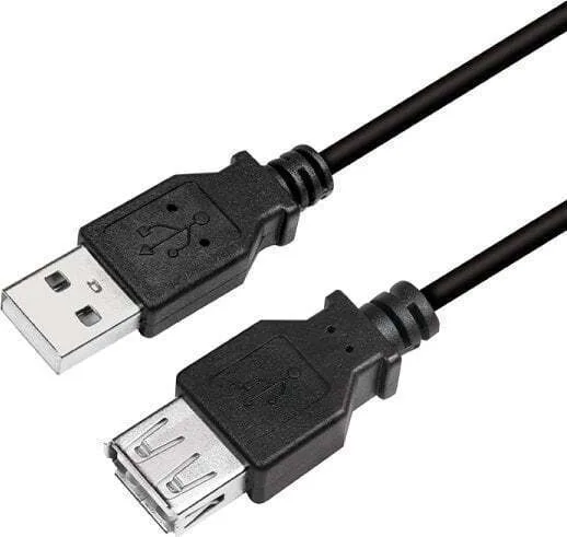 LogiLink USB 2.0 Cable USB-A male - Magnetic Μαύρο 5m CU0012B - Image 1