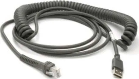 Zebra USB 2.0 Cable USB-A male - RJ45 Μαύρο 4.6m CBA-U29-C15ZBR - Image 1