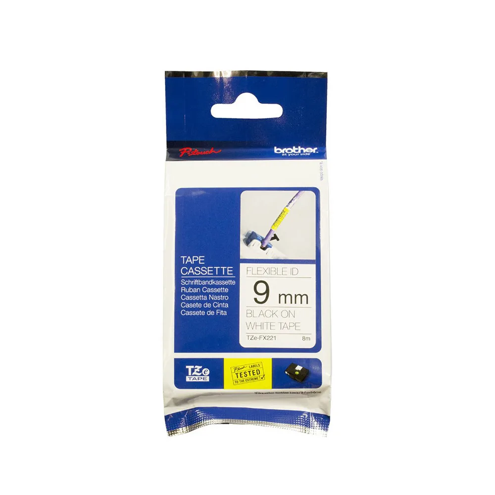 Brother P-touch Ταινία Ετικετογράφου σε Μαύρο Χρώμα TZE-FX221 - Image 1