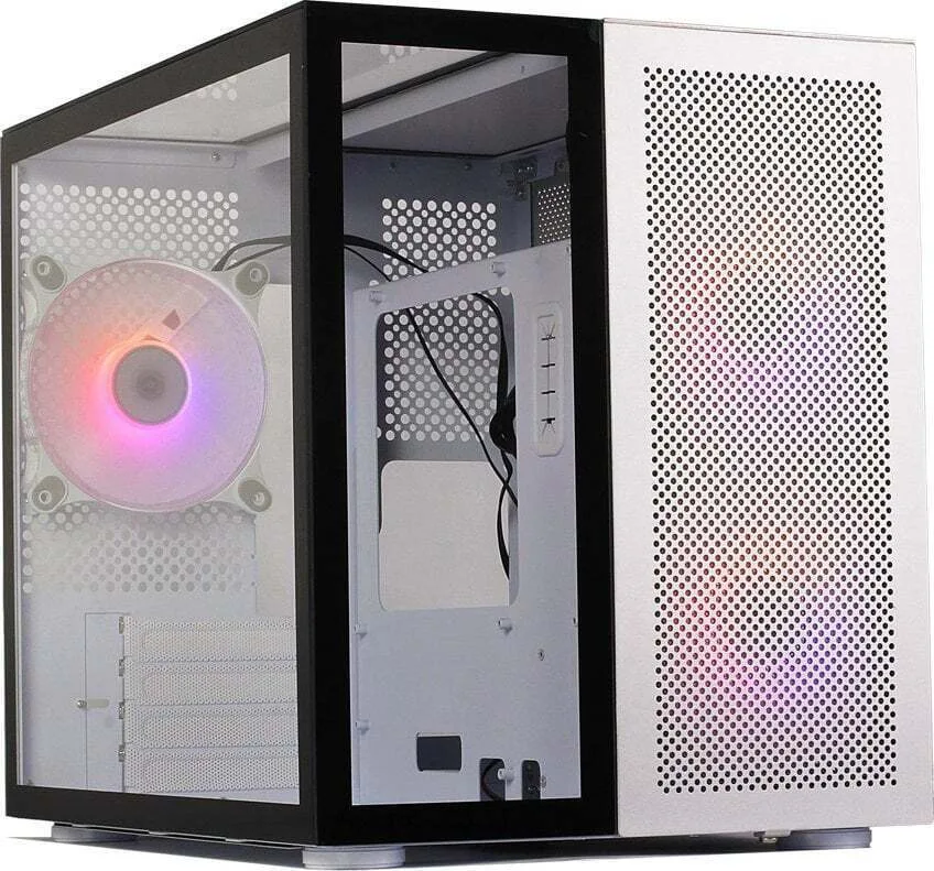 Redragon GC-588 AXE Gaming Midi Tower Κουτί Υπολογιστή με Πλαϊνό Παράθυρο και RGB Φωτισμό Black/White - Image 1