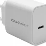 Qoltec Φορτιστής Χωρίς Καλώδιο με Θύρα USB-C 20W Power Delivery Λευκός (52375)