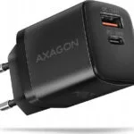 Axagon Φορτιστής Χωρίς Καλώδιο με Θύρα USB-A και Θύρα USB-C 20W Power Delivery / Quick Charge 2.0 / Quick Charge 3.0 / Quick Charge 4+ Μαύρος (ΑCU-ΡQ20)