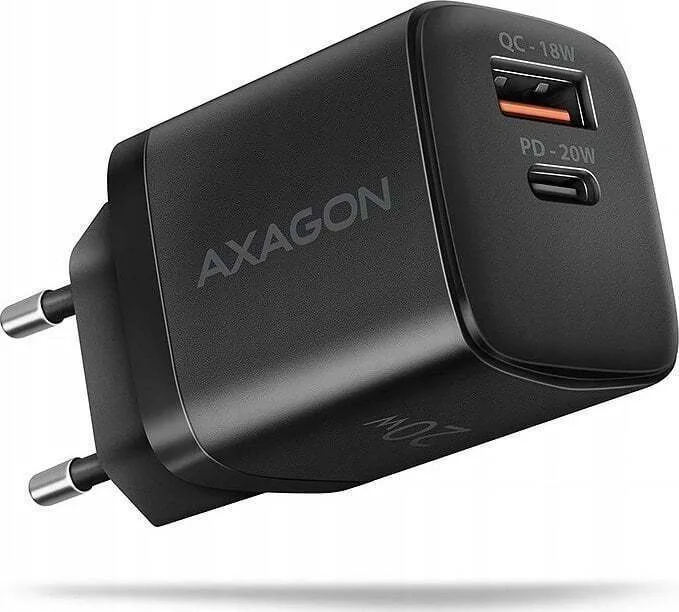 20240508113452_axagon_fortistis_choris_kalodio_me_thyra_usb_a_kai_thyra_usb_c_20w_power_delivery_quick_charge_2_0_quick_charge_3_0_quick_charge_4_mayros_acu_rq20 Axagon Φορτιστής Χωρίς Καλώδιο με Θύρα USB-A και Θύρα USB-C 20W Power Delivery / Quick Charge 2.0 / Quick Charge 3.0 / Quick Charge 4+ Μαύρος (ΑCU-ΡQ20) - Image 1