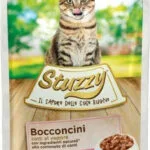 Stuzzy Bocconcini Υγρή Τροφή για Ενήλικες Γάτες σε Φακελάκι με Ζαμπόν 85gr 01043003