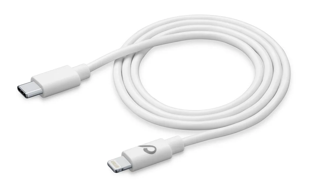 Cellular Line to USB-C to Lightning Cable Λευκό 1.2m (USBDATAC2LMFI1MW) - Image 1