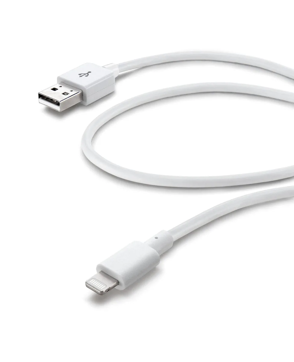 20240508131243_cellular_line_regular_usb_to_lightning_cable_leyko_1m_usbdatacmfiiph5w Cellular Line Regular USB to Lightning Cable Λευκό 1m (USBDATACMFIIPH5W) - Image 1