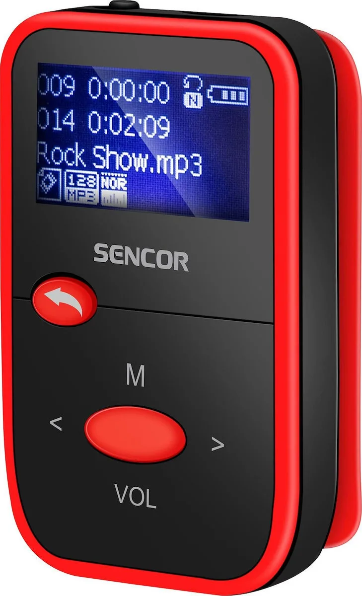 20240514115634_sencor_mp3_player_8gb_me_othoni_lcd_1_1_kokkino Sencor MP3 Player (8GB) με Οθόνη LCD 1.1" Κόκκινο SFP 4408RD - Image 1