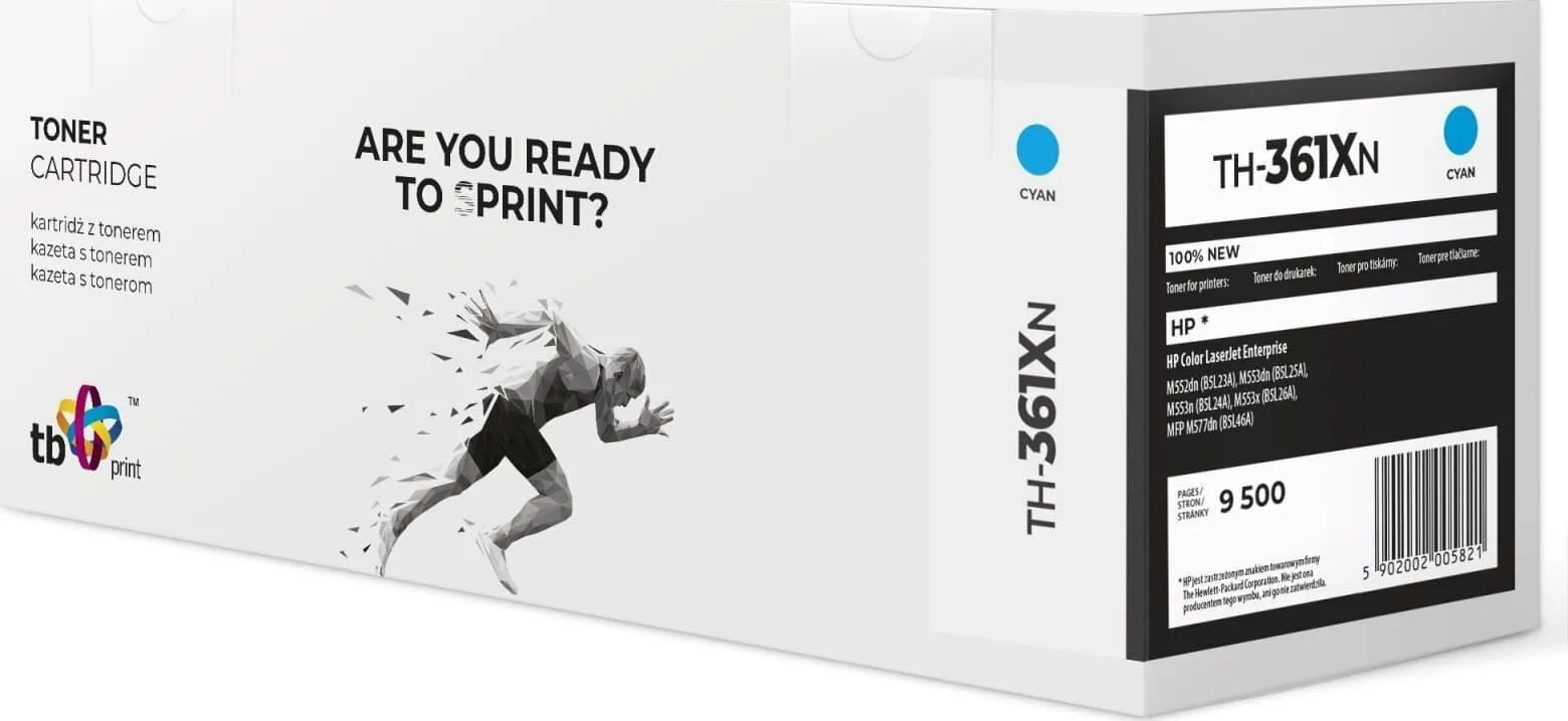 TB Print Συμβατό Toner για Laser Εκτυπωτή HP 508A Κυανό TH-361XN - Image 1