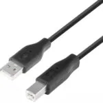 TB Touch USB 2.0 Cable USB-A male - USB-B male Μαύρο AKTBXKU1PABW18B