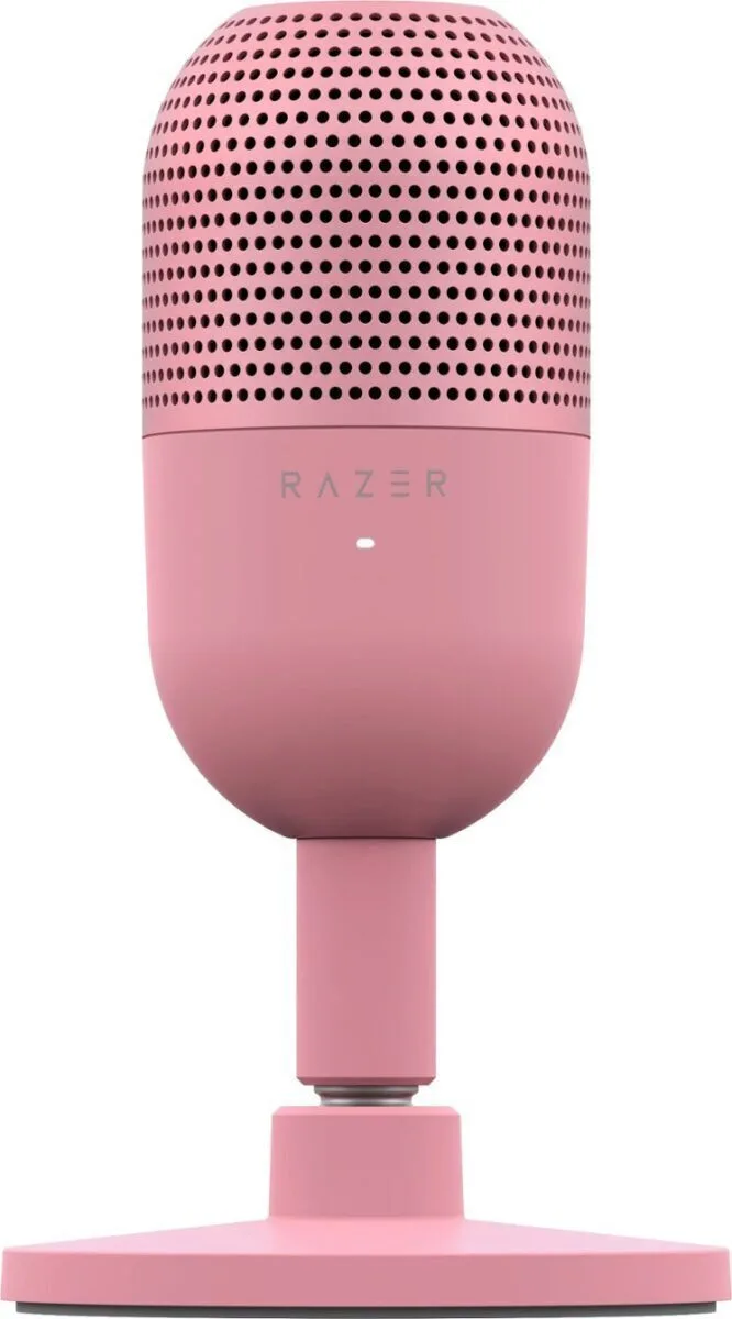 Razer Seiren V3 Mini Πυκνωτικό Μικρόφωνο USB Επιτραπέζιο για Φωνητικά σε Ροζ Χρώμα - Image 1