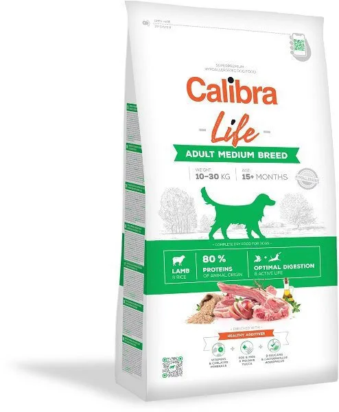 Calibra 12kg Ξηρά Τροφή χωρίς Σιτηρά για Ενήλικους Σκύλους Μεσαίων Φυλών με Αρνί - Image 1