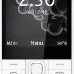 Nokia 230 Dual SIM Κινητό με Κουμπιά (Αγγλικό Μενού) White Silver