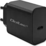 Qoltec Φορτιστής Χωρίς Καλώδιο με Θύρα USB-C 20W Power Delivery Μαύρος (Super Quick)