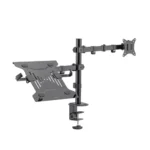 LogiLink Dual Monitor/Notebook BP0175 Βάση Γραφείου Οθόνης έως 32" με Βραχίονα