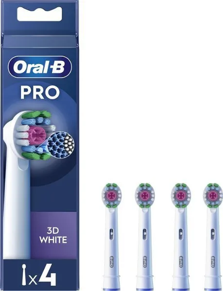 Oral-B Pro 3D White Ανταλλακτικές Κεφαλές για Ηλεκτρική Οδοντόβουρτσα 4τμχ - Image 1