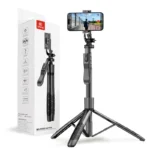 Crong SelfieGo Ultra Τρίποδο Κινητού με Bluetooth Μαύρο CRGSGU1BLK