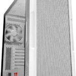Modecom Amirani Gaming Midi Tower Κουτί Υπολογιστή με Πλαϊνό Παράθυρο Λευκό