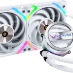 Valkyrie Dragonfang 240 ARGB Υδρόψυξη Επεξεργαστή Διπλού Ανεμιστήρα 120mm για Socket AM4/AM5/1700/1200/115x Λευκή