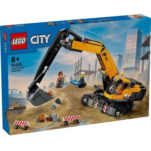 LEGO City Yellow Construction Excavator για 8+ Ετών 633τμχ 60420 - Image 1