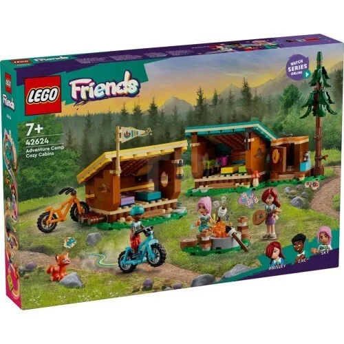 20240606091654_lego_friends_adventure_camp_cozy_cabins_gia_7_eton_42624 LEGO Friends Adventure Camp Cozy Cabins για 7+ Ετών 437τμχ 42624 - Image 1