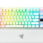 Razer Huntsman V3 Pro Tenkeyless Οπτικό Gaming Πληκτρολόγιο Tenkeyless με Razer Analog Optical Gen-2 διακόπτες και RGB φωτισμό (Αγγλικό US) Λευκό