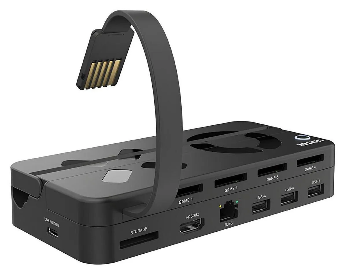 20240607163405_unitek_docking_station_gia_switch Unitek G1002B USB Hub για Switch - Image 1