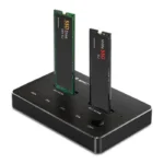 Qoltec Docking Station για 2 Σκληρούς Δίσκους PCIe/SATA M.2 (2230)" / M.2 (2242)" / M.2 (2260)" / M.2 (2280)" με σύνδεση USB-C (52274)