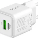 Yenkee Φορτιστής Χωρίς Καλώδιο GaN με Θύρα USB-A και Θύρα USB-C 38W Power Delivery / Quick Charge 4.0 Λευκός (YAC G38)