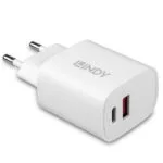 Lindy Φορτιστής Χωρίς Καλώδιο 20W Power Delivery Λευκός (73413)