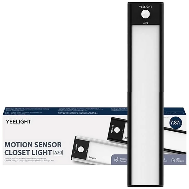 Yeelight LED Φωτιστικό Γραμμικό για Ντουλάπες με Τροφοδοσία Μπαταρίας και Αισθητήρα Κίνησης Black YLCG002 - Image 1