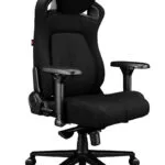 Yumisu 2055 Υφασμάτινη Καρέκλα Gaming με Ρυθμιζόμενα Μπράτσα Μαύρη