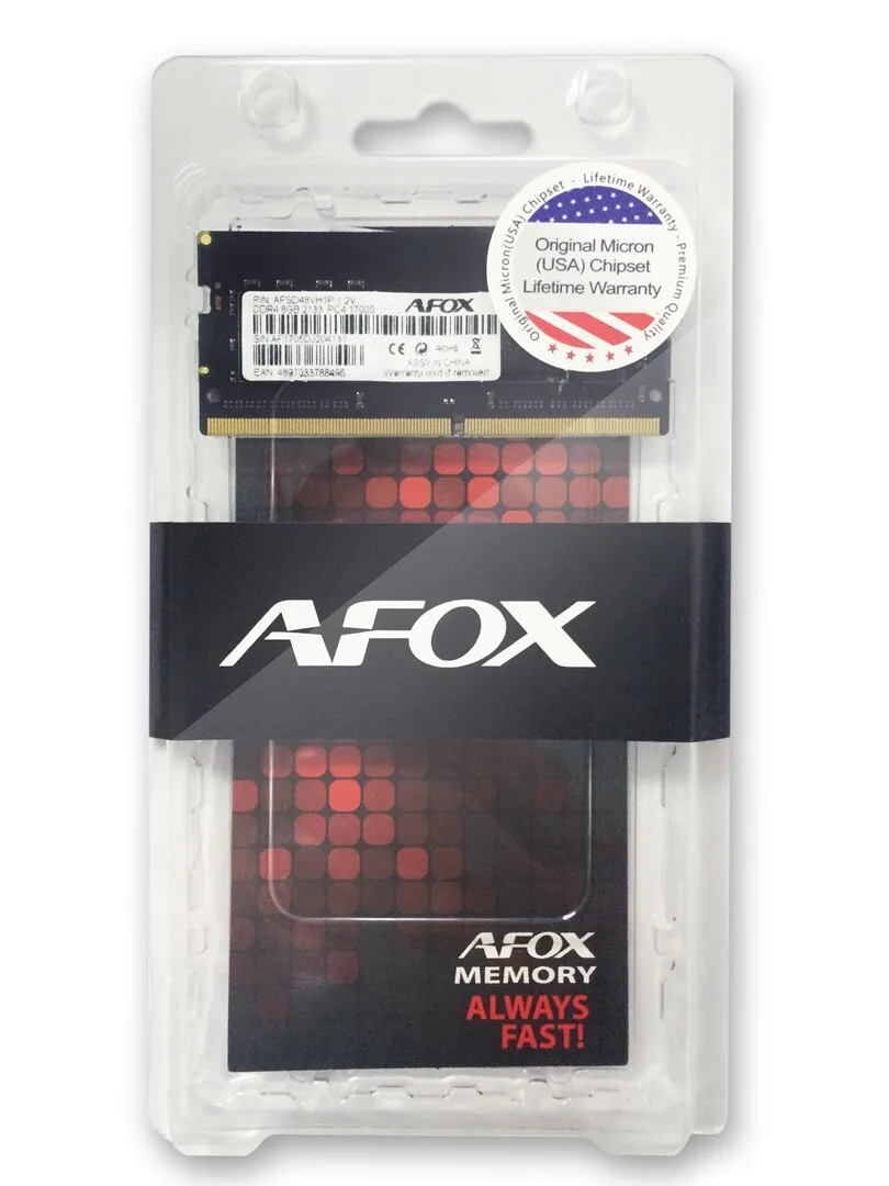 Afox DDR4 με Module 1x8GB και Ταχύτητα 3200 για Laptop AFSD48PH1P - Image 1