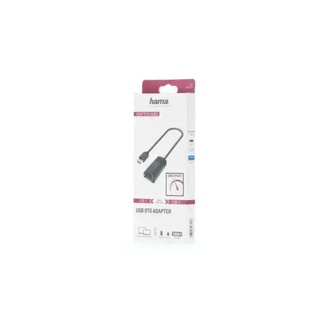 20240621131912_1cfa7bf7 Hama Usb-c Adapter Male Usb 3.2 Gen 1 A Female 5gbit/s 0.15 M Black - Image 1