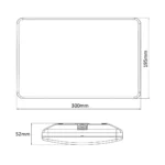 Maclean Energy Επιτοίχιο Εξωτερικό Φωτιστικό LED IP65 12W με Φυσικό Λευκό Φως MCE292W