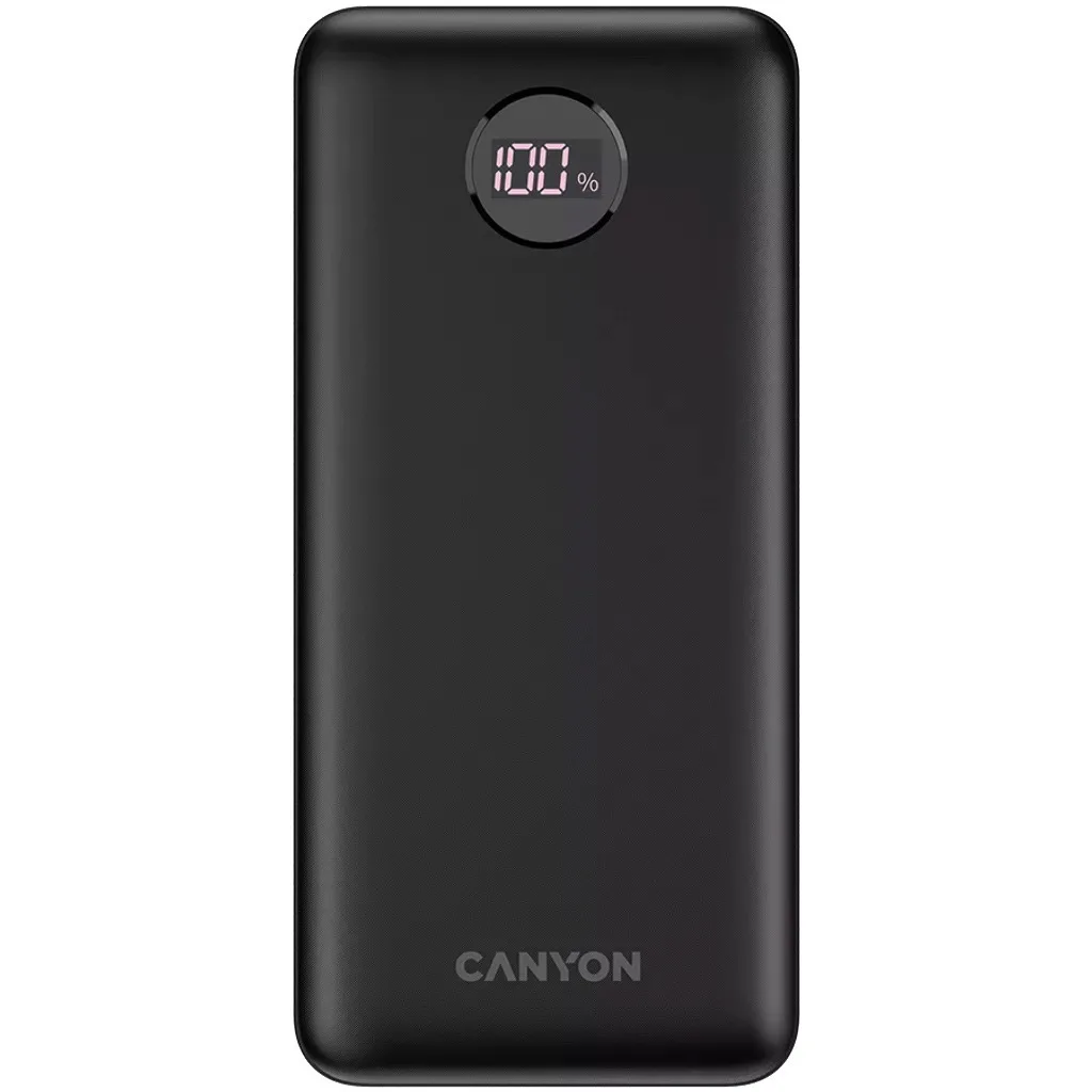 20240628164629_canyon_pb_2002_power_bank_20000mah_18w_power_delivery_mayro Canyon PB-2002 Ηλιακό Power Bank 20000mAh 18W Power Delivery Μαύρο - Image 1