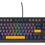 Genesis Thor 230 TKL Gaming Μηχανικό Πληκτρολόγιο Tenkeyless με Outemu Panda διακόπτες και RGB φωτισμό (Αγγλικό US) Naval Blue Negative
