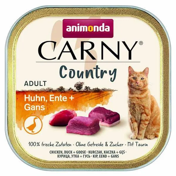 20240704154434_animonda_carny_ygri_trofi_gia_eniliki_gata_me_kotopoulo_papia_kai_sykoti_100gr Animonda Carny Υγρή Τροφή για Ενήλικες Γάτες σε Ταψάκι με Κοτόπουλο, Πάπια και Συκώτι χωρίς Γλουτένη 100gr - Image 1