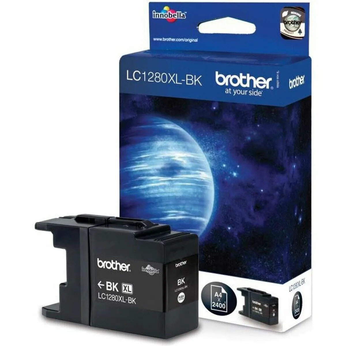 Brother LC1280XL Γνήσιο Μελάνι Εκτυπωτή InkJet Μαύρο (LC-1280XLBK) - Image 1