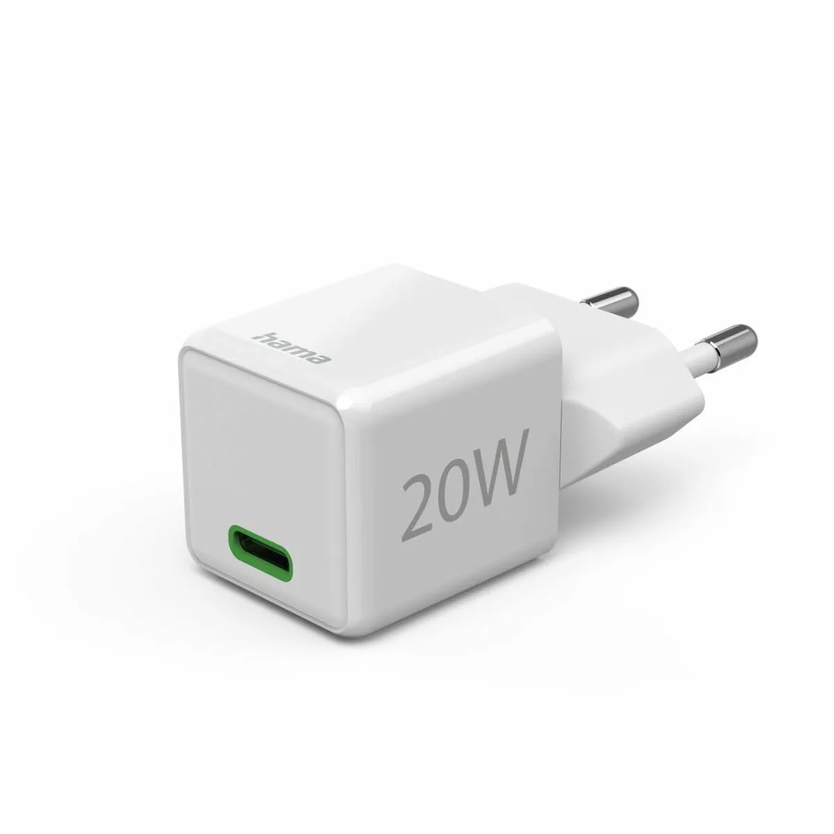 HAMA Φορτιστής Χωρίς Καλώδιο με Θύρα USB-C 20W Power Delivery Λευκός (00201980) - Image 1