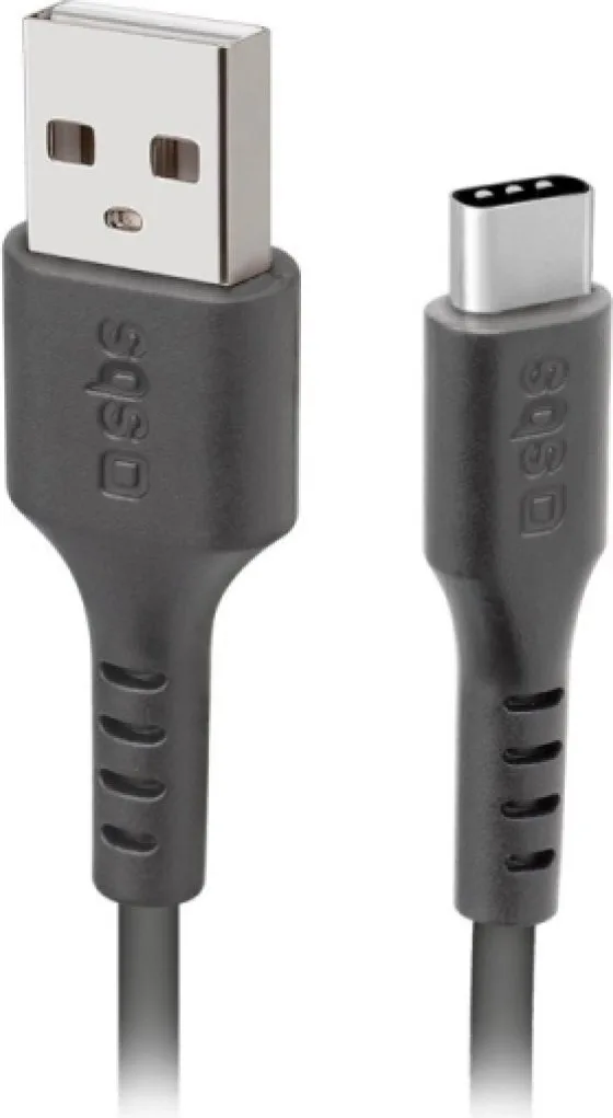 20240708172145_sbs_usb_2_0_cable_usb_c_male_usb_a_male_mayro_2m_tecabletc220k SBS USB 2.0 Cable USB-C male - USB-A male Μαύρο 2m (TECABLETC220K) - Image 1