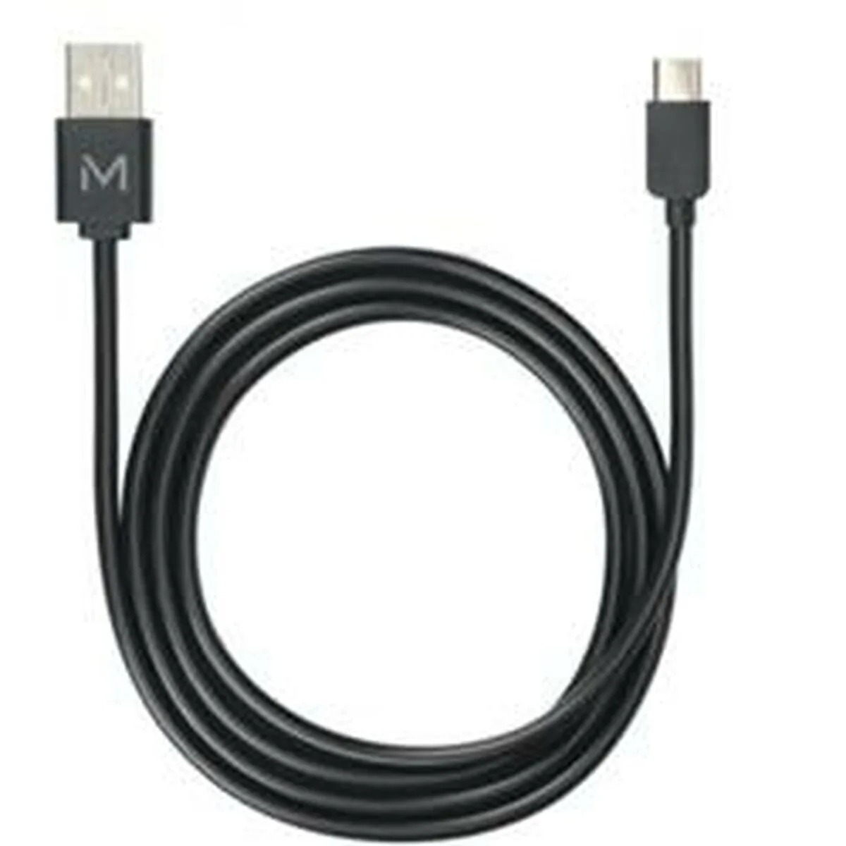 Mobilis USB 2.0 Cable USB-C male - USB-A Μαύρο 1m 001278 - Image 1