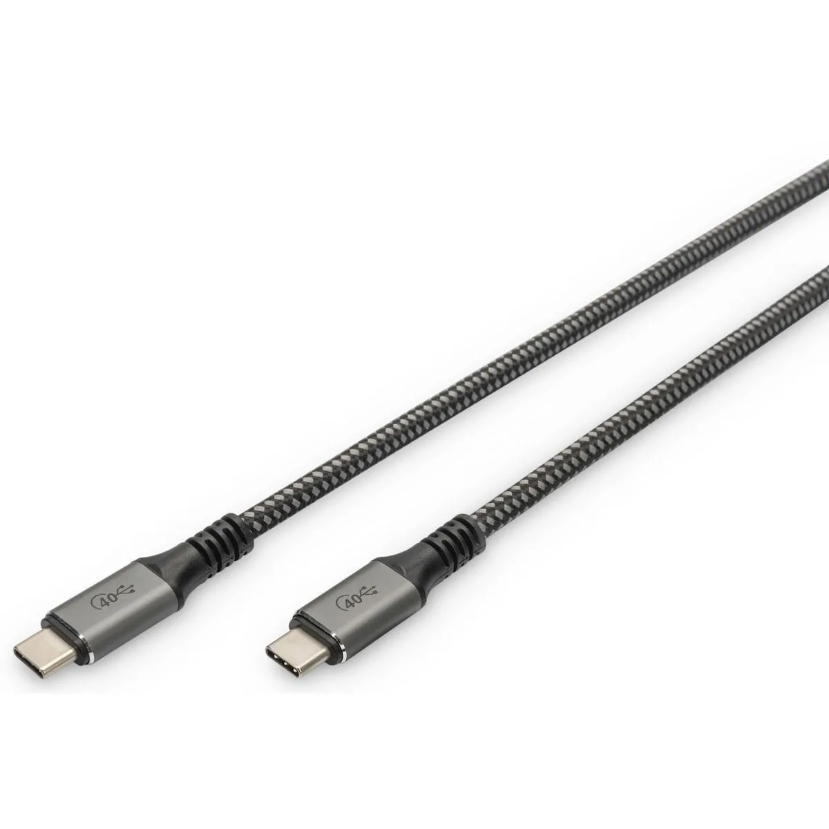 Digitus USB 2.0 Cable USB-C male - USB-C 100W Μαύρο 1m (DB-300443-010-S) - Image 1