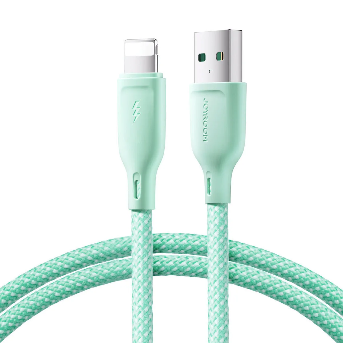 Joyroom Series Braided USB-A to Lightning Cable Πράσινο 1m (SA34-AL3) - Image 1
