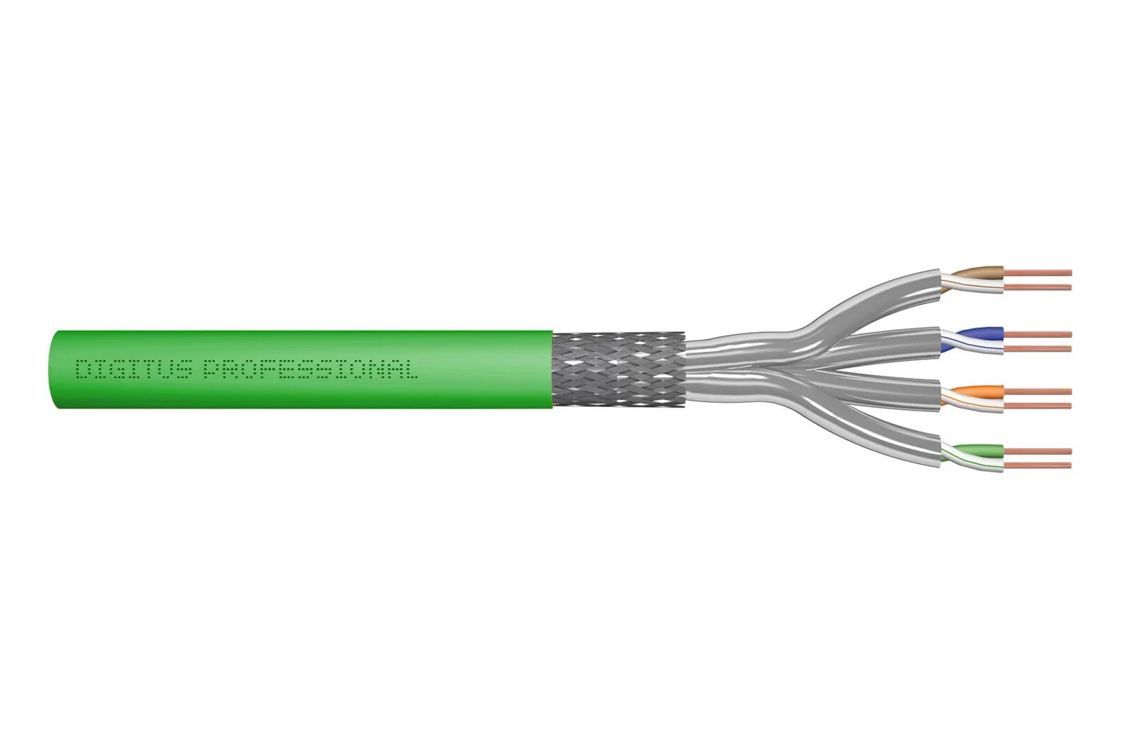 Digitus S/FTP Καλώδιο Δικτύου Ethernet χωρίς ακροδέκτες 100m Πράσινο 1τμχ DK-1843-VH-1 - Image 1