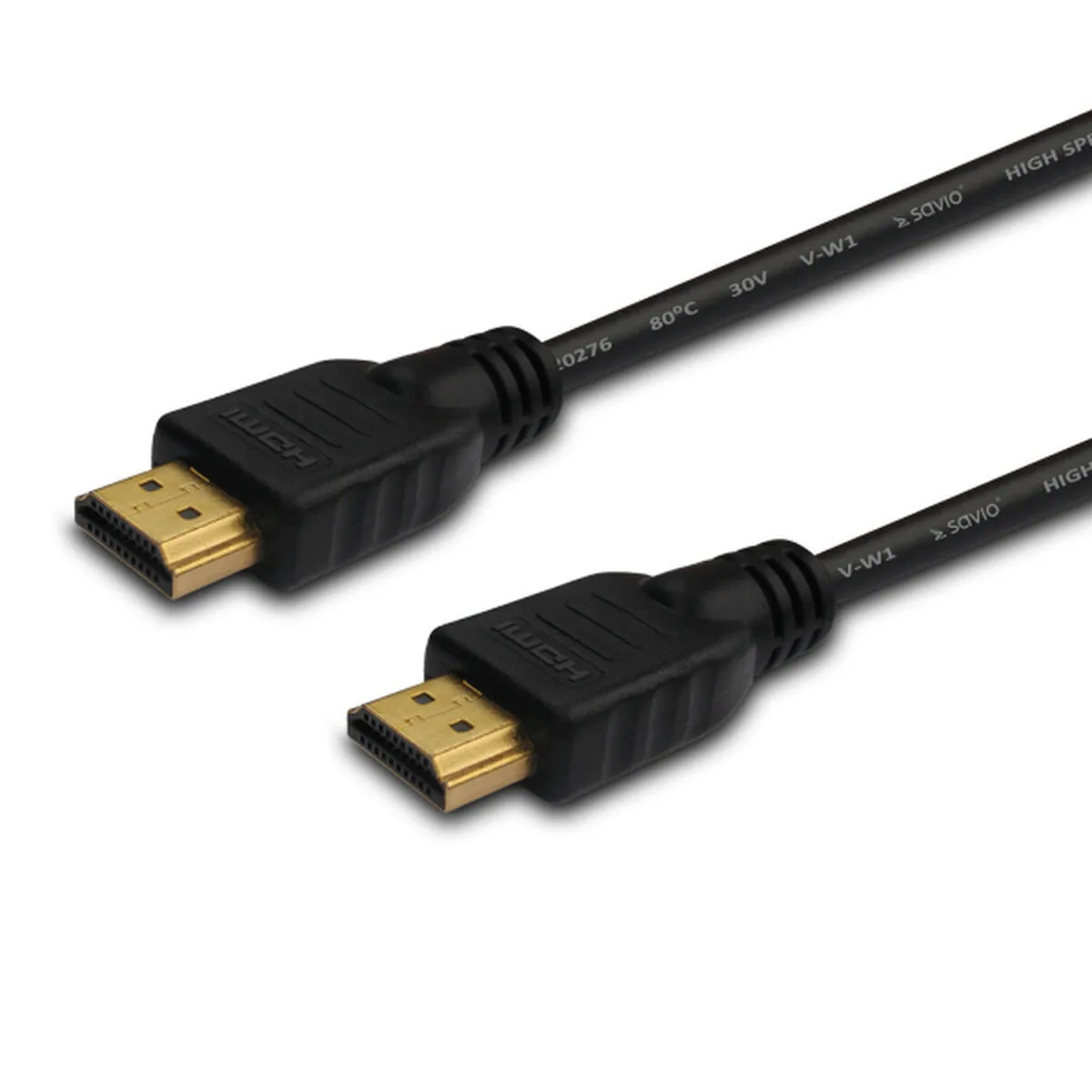 Savio CL-05 HDMI 1.4 Cable HDMI male - HDMI male 2m Μαύρο cl-05 - Image 1