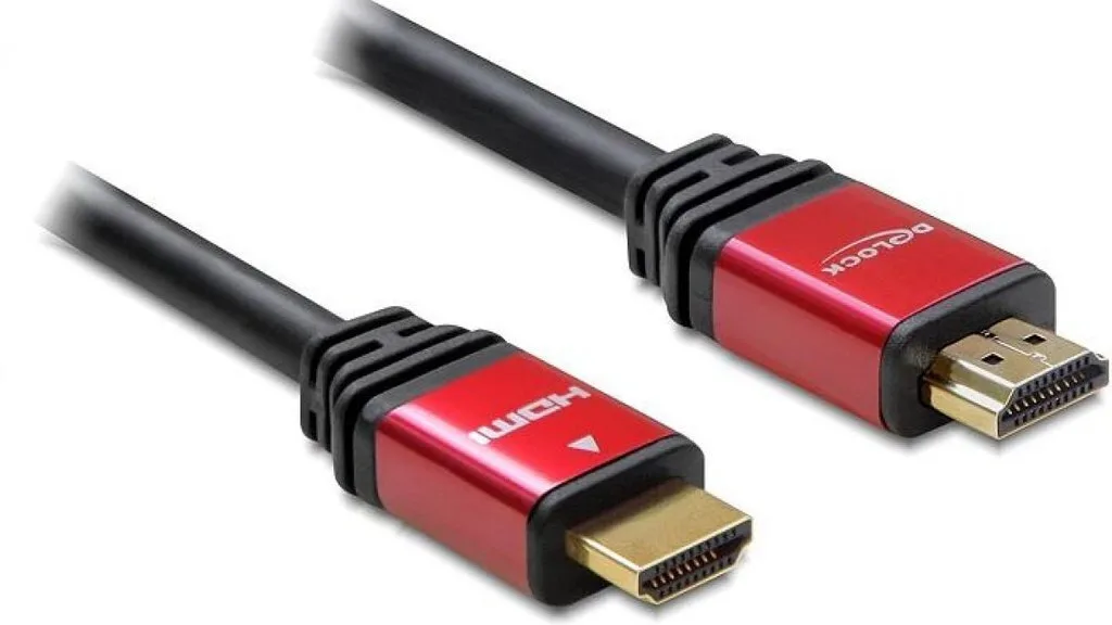 DeLock HDMI 1.4 Cable HDMI male - HDMI male 2m Κόκκινο 84333 - Image 1
