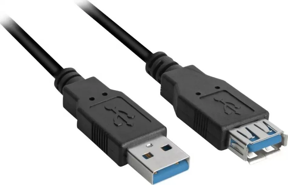 Sharkoon USB 3.0 Cable USB-A male - USB-A female 1m - Image 1