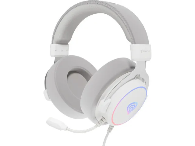 20240710164316_genesis_neon_764_over_ear_gaming_headset_me_syndesi_usb_leyko Genesis Neon 764 Over Ear Gaming Headset με σύνδεση USB Λευκό - Image 1