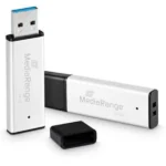 MediaRange 64GB USB 3.0 Stick Ασημί