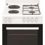 Arielli C-6060/2GFL Κουζίνα 56lt με Εστίες Υγραερίου & Ρεύματος Π60εκ. Λευκή